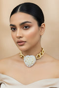 Pearl Heart Choker