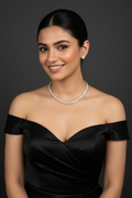 Diamond Tennis Set With 2 pair of Earrings