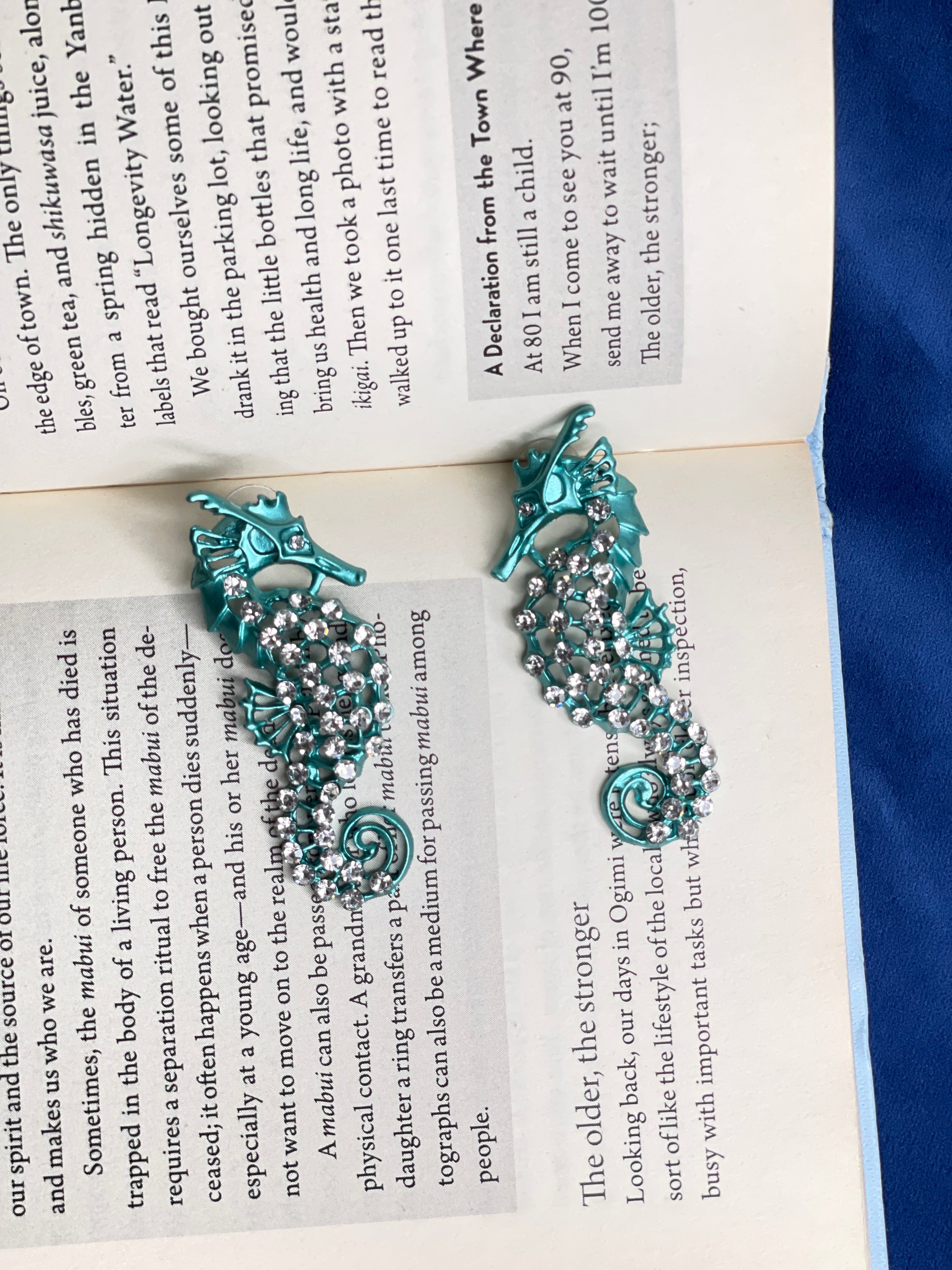 Turquoise Seahorse Earrings