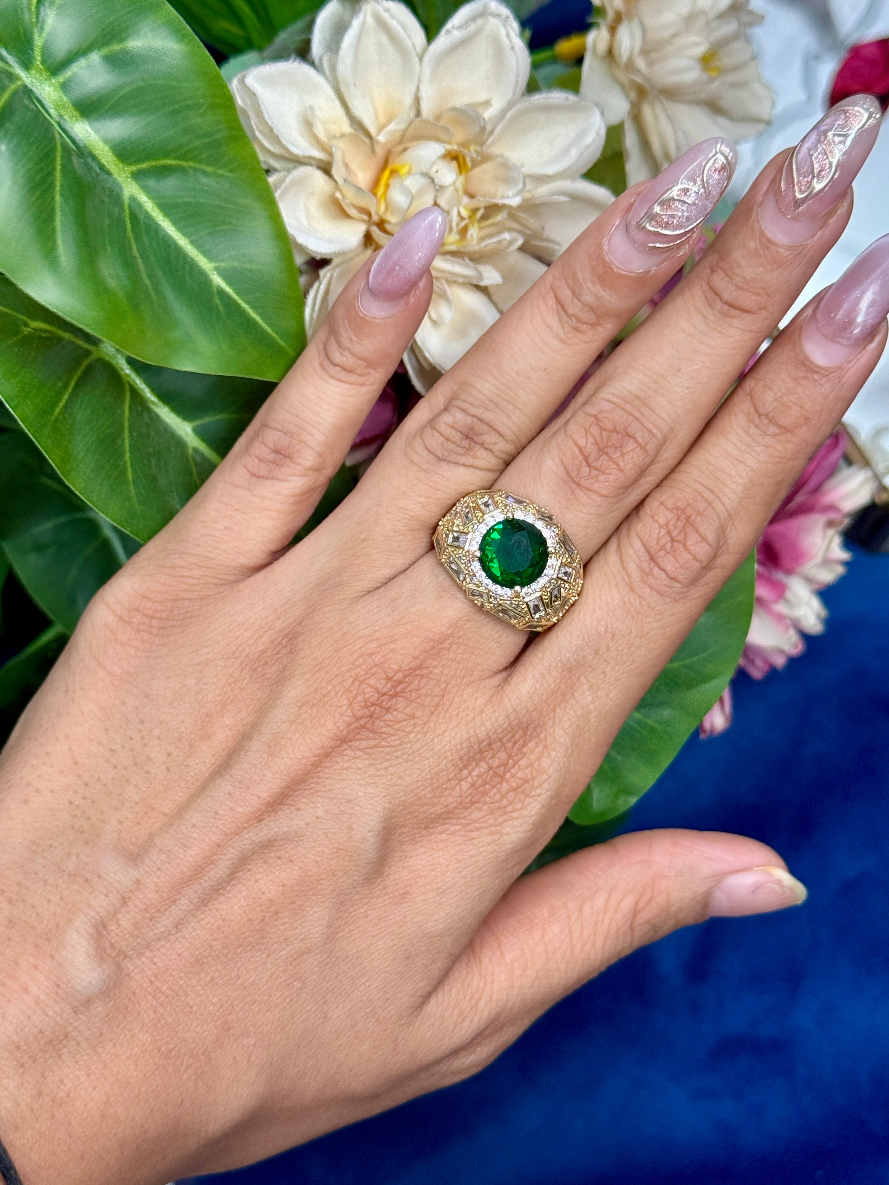 Emerald Green Royale Ring