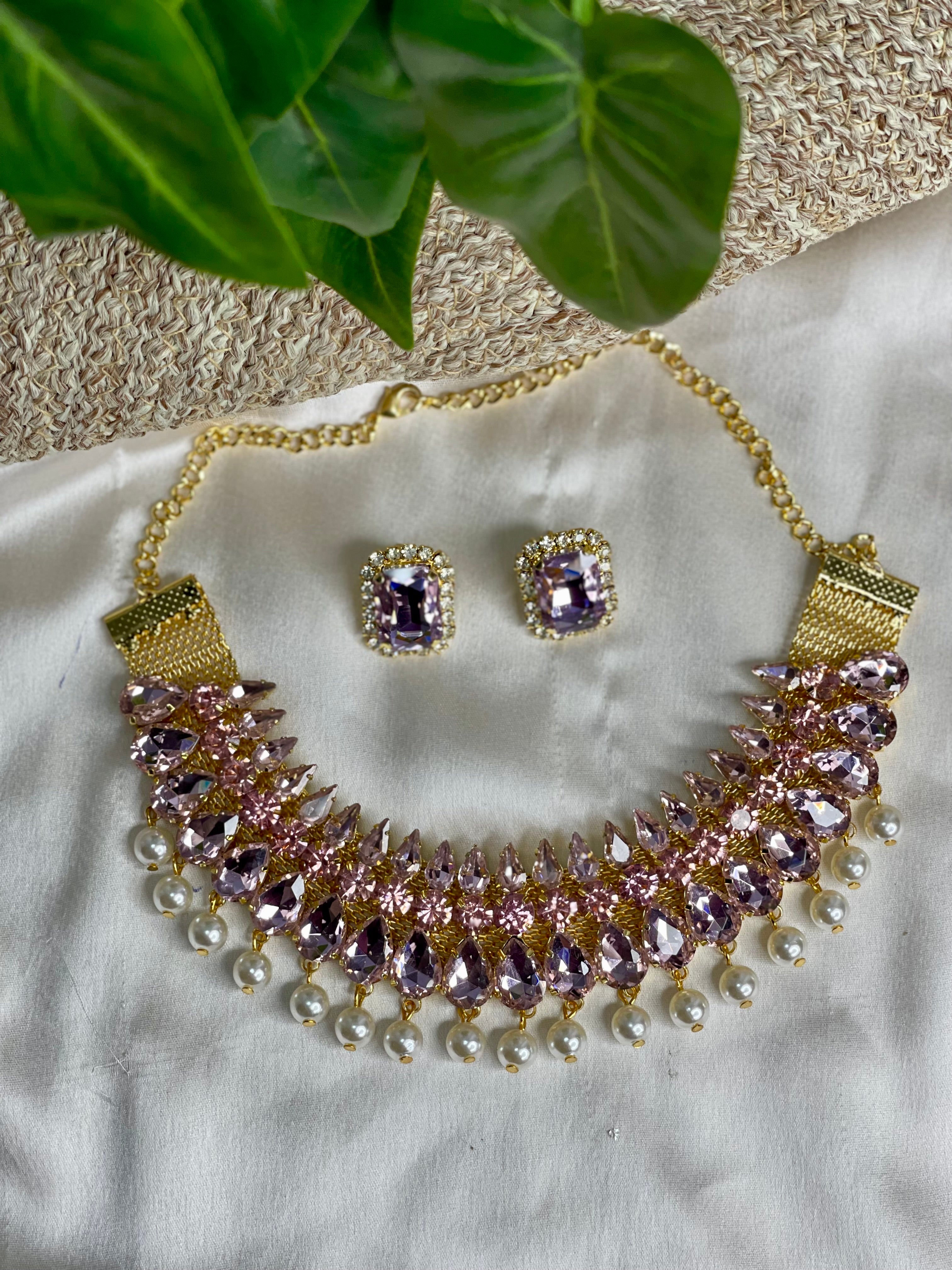 Blush Pink Bliss Neckpiece Set
