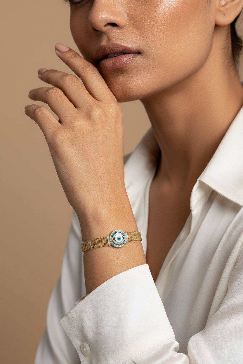 Evil Eye Nazar Shield Adjustable Bracelet