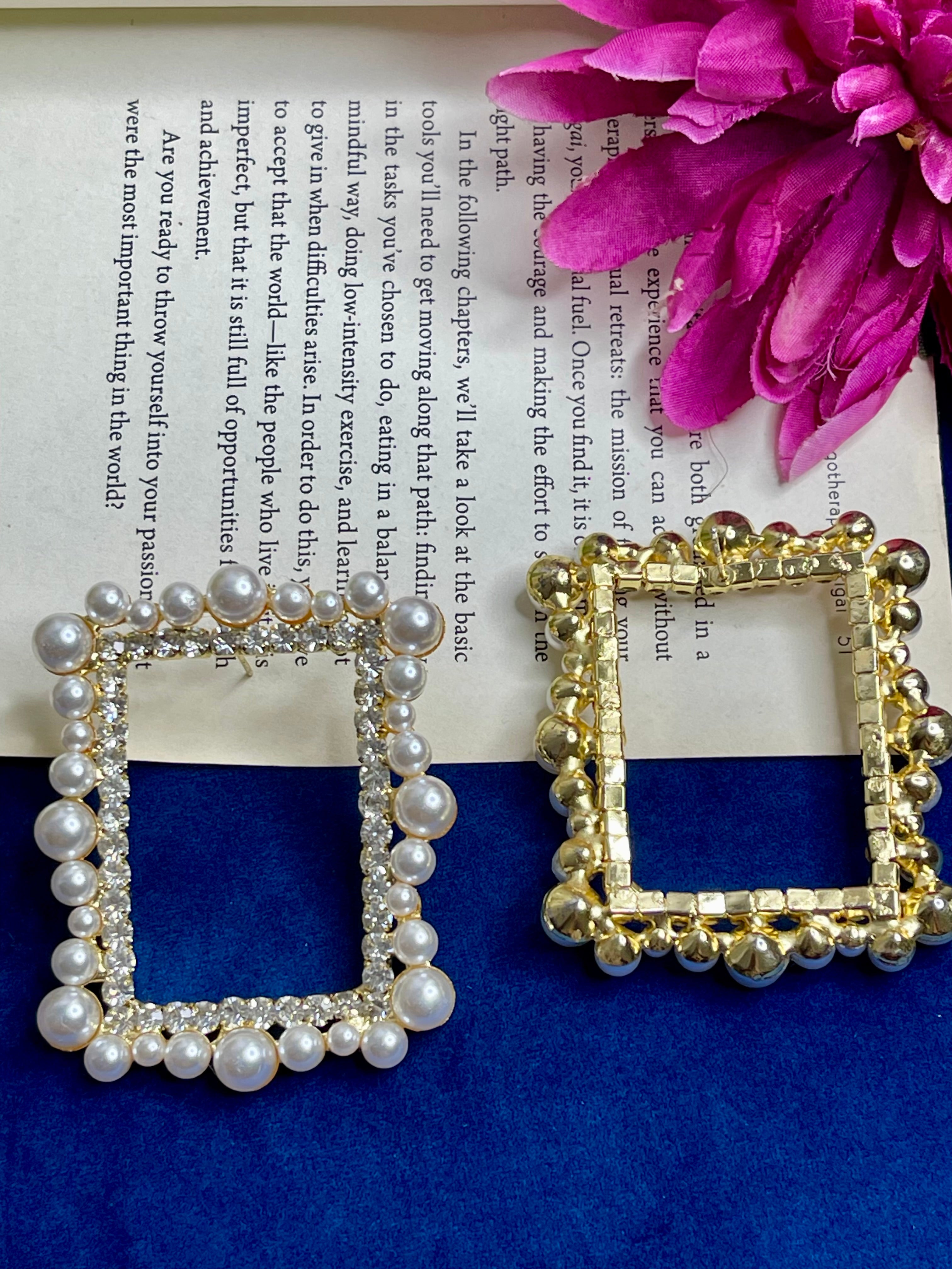 Pearl Frame Earrings