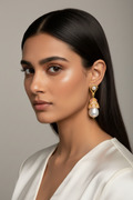 Snow Pearl Drop Earrings