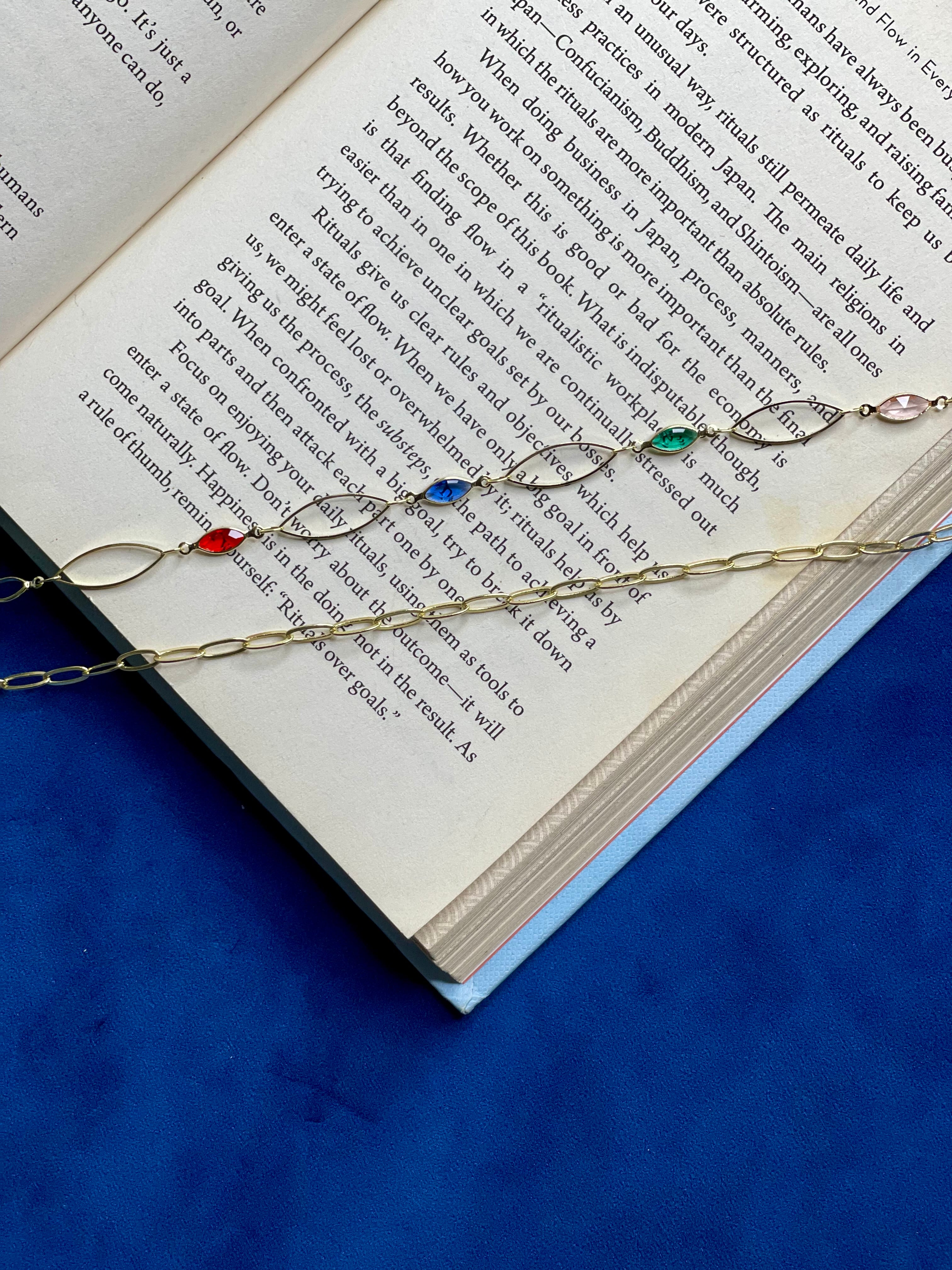 Multicolor Crystal Waist Chain