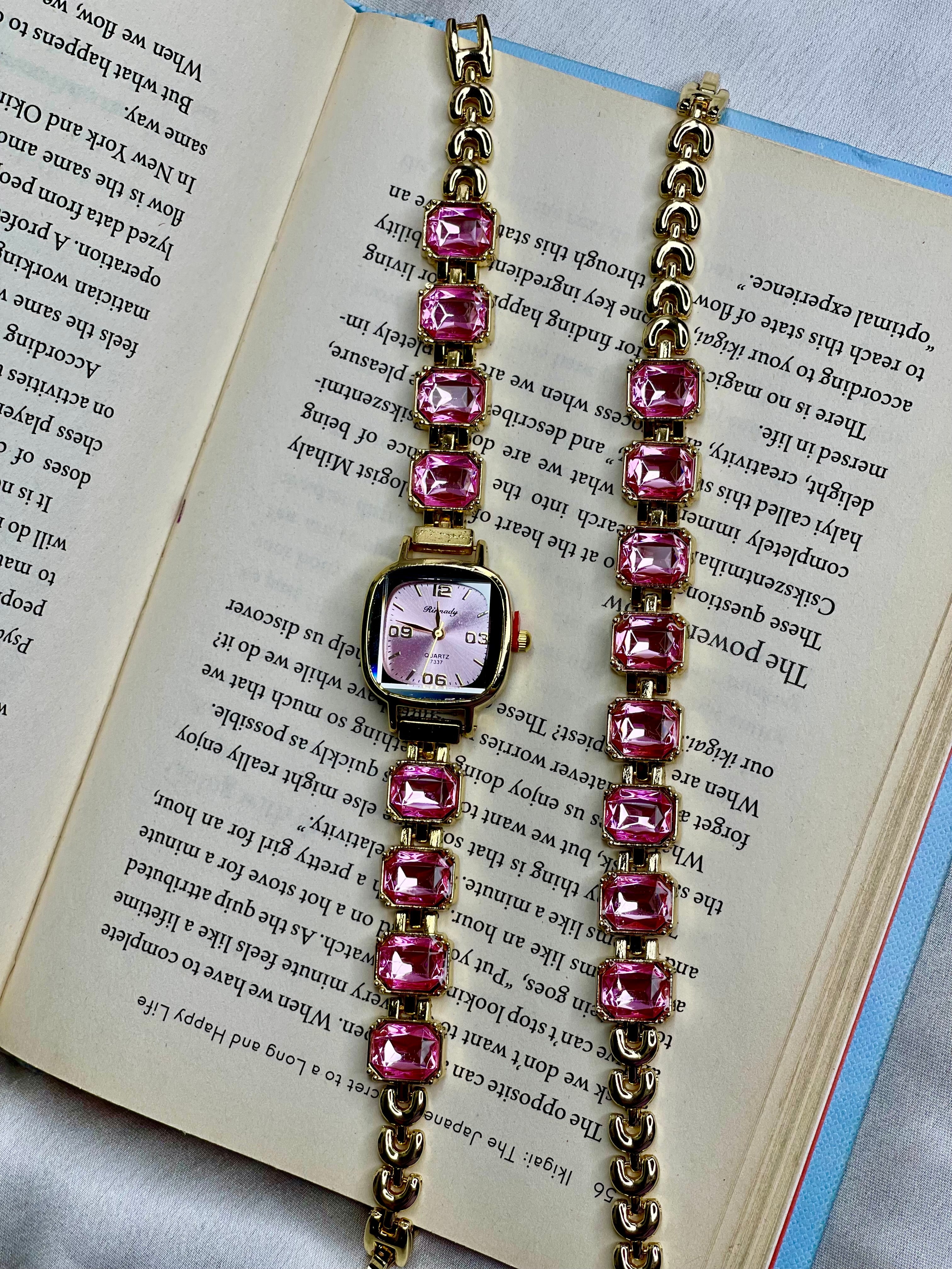 Pink Boss Babe Bracelet Watch