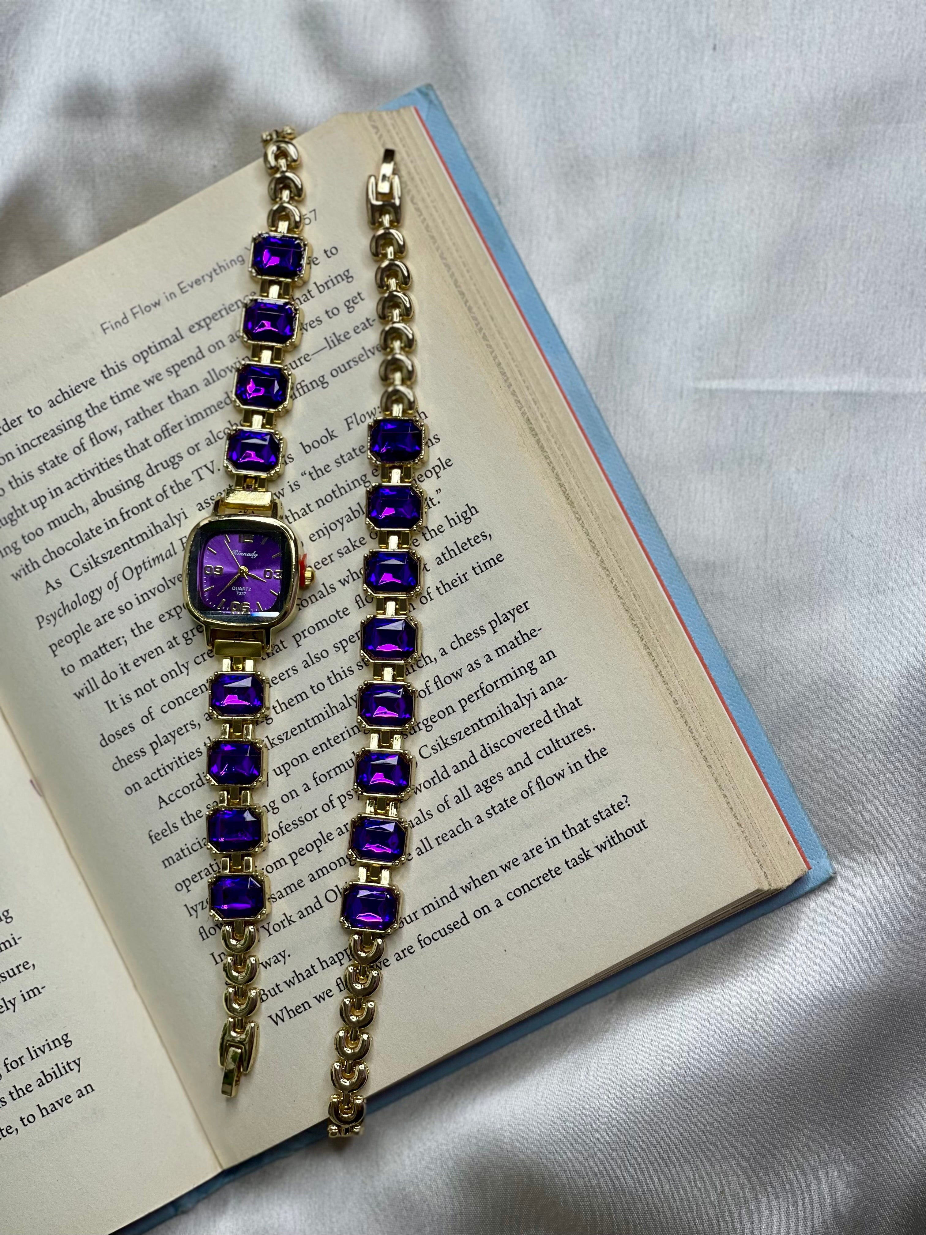 Lavender Boss Babe Bracelet Watch