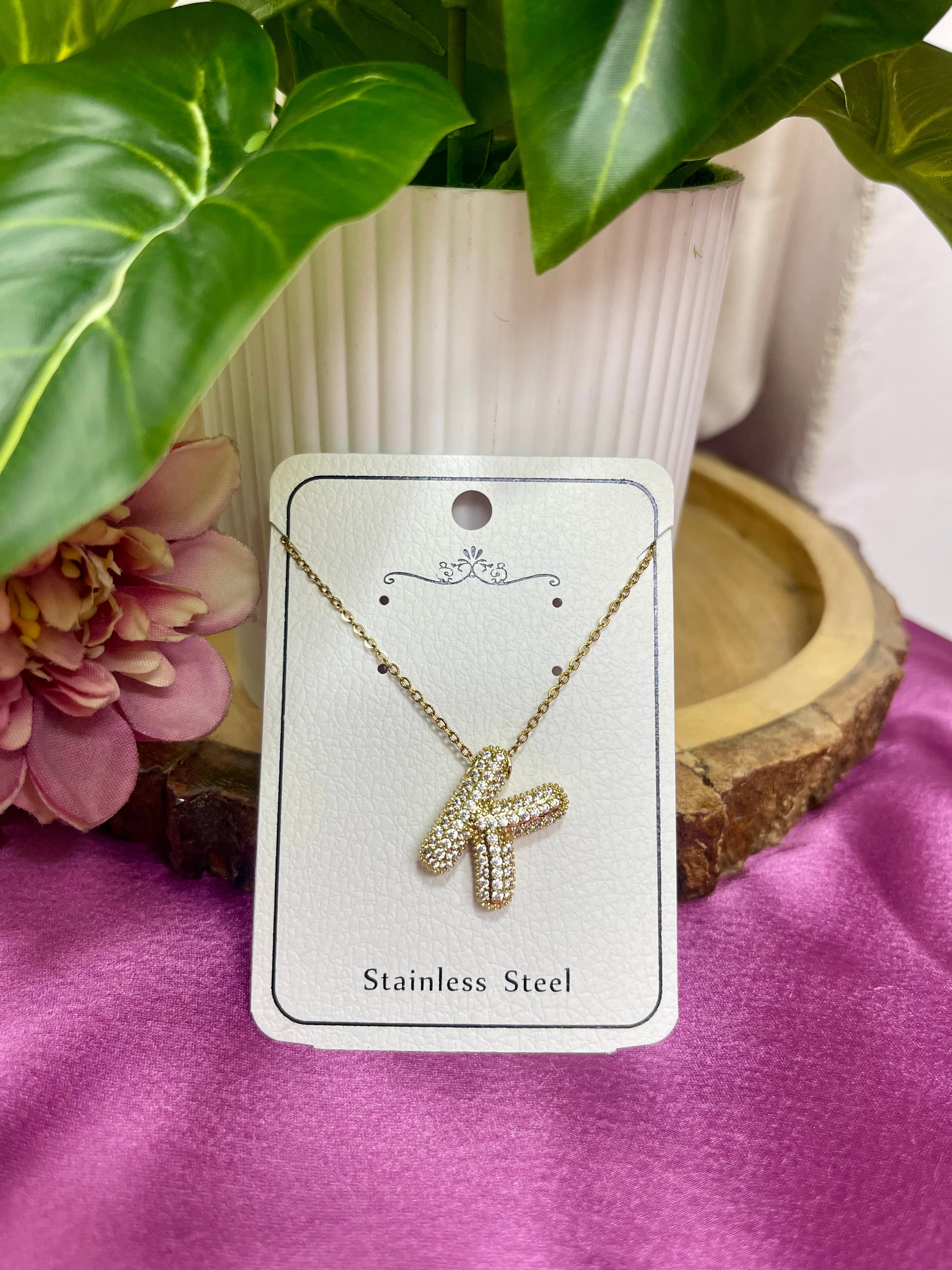 Golden Initial Personalised Necklace