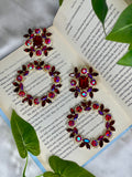 Red Shimmer Earrings
