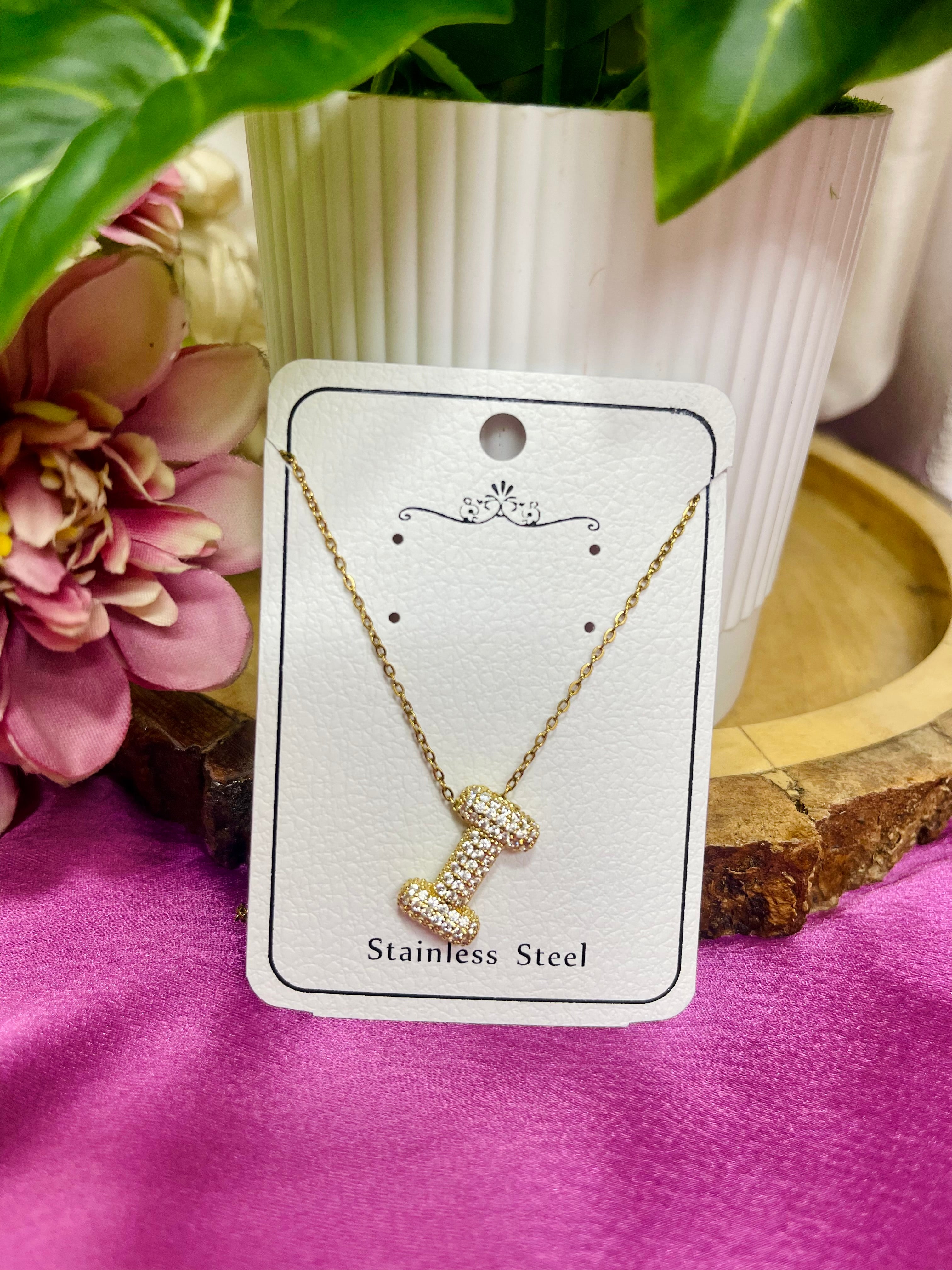 Golden Initial Personalised Necklace