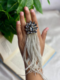 Grey Feather Ring