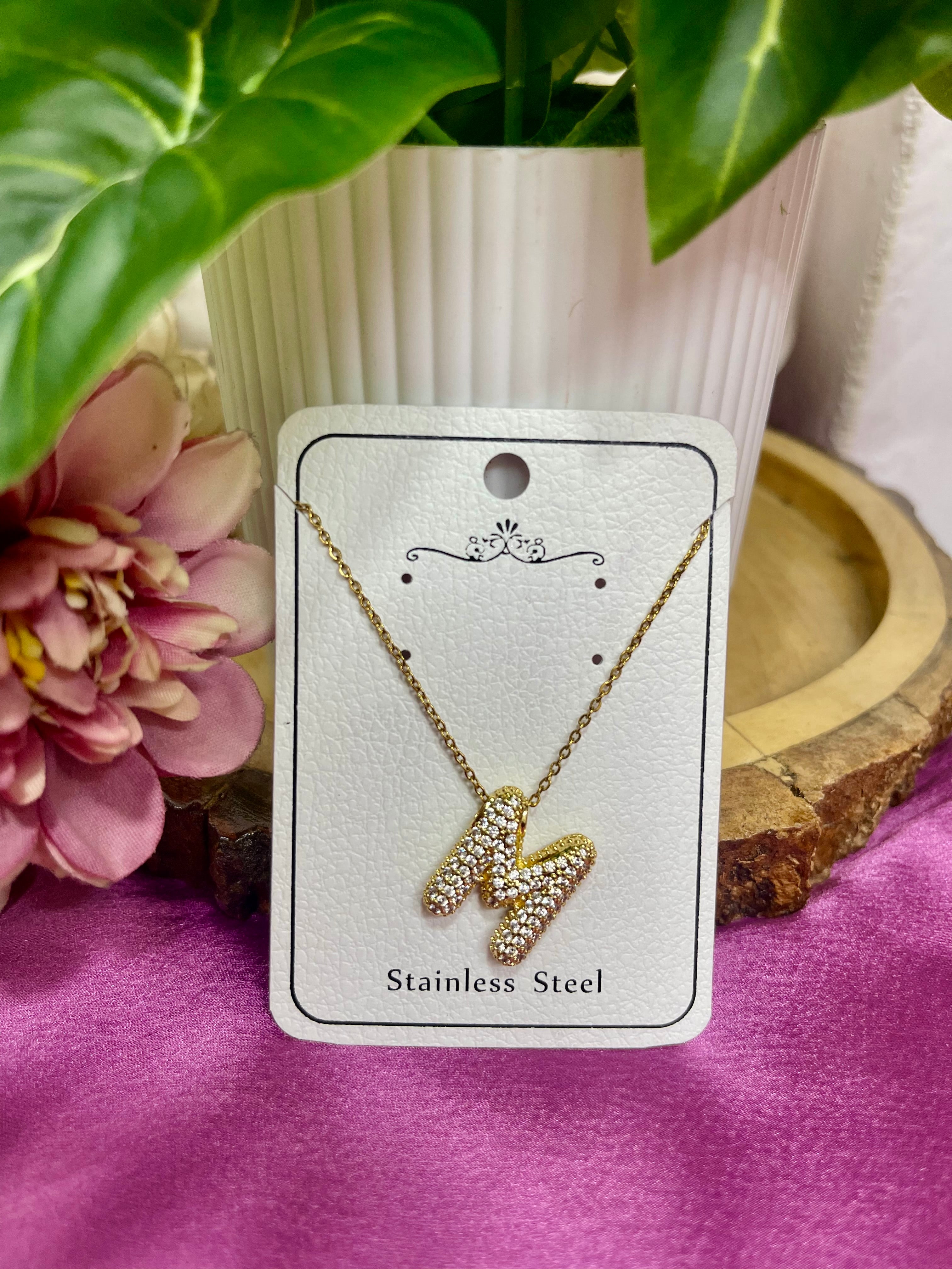 Golden Initial Personalised Necklace