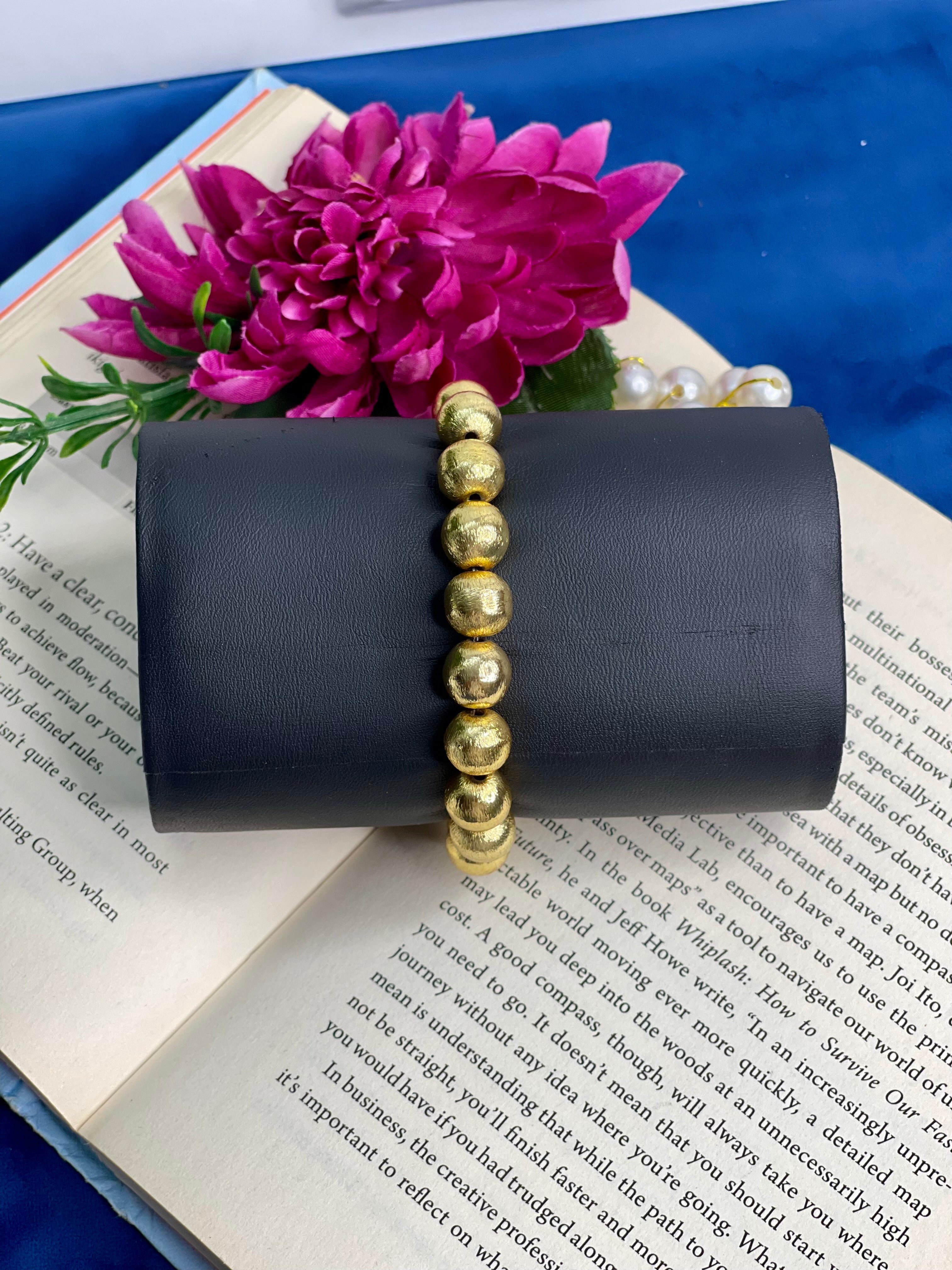 Gold Bead Bracelet