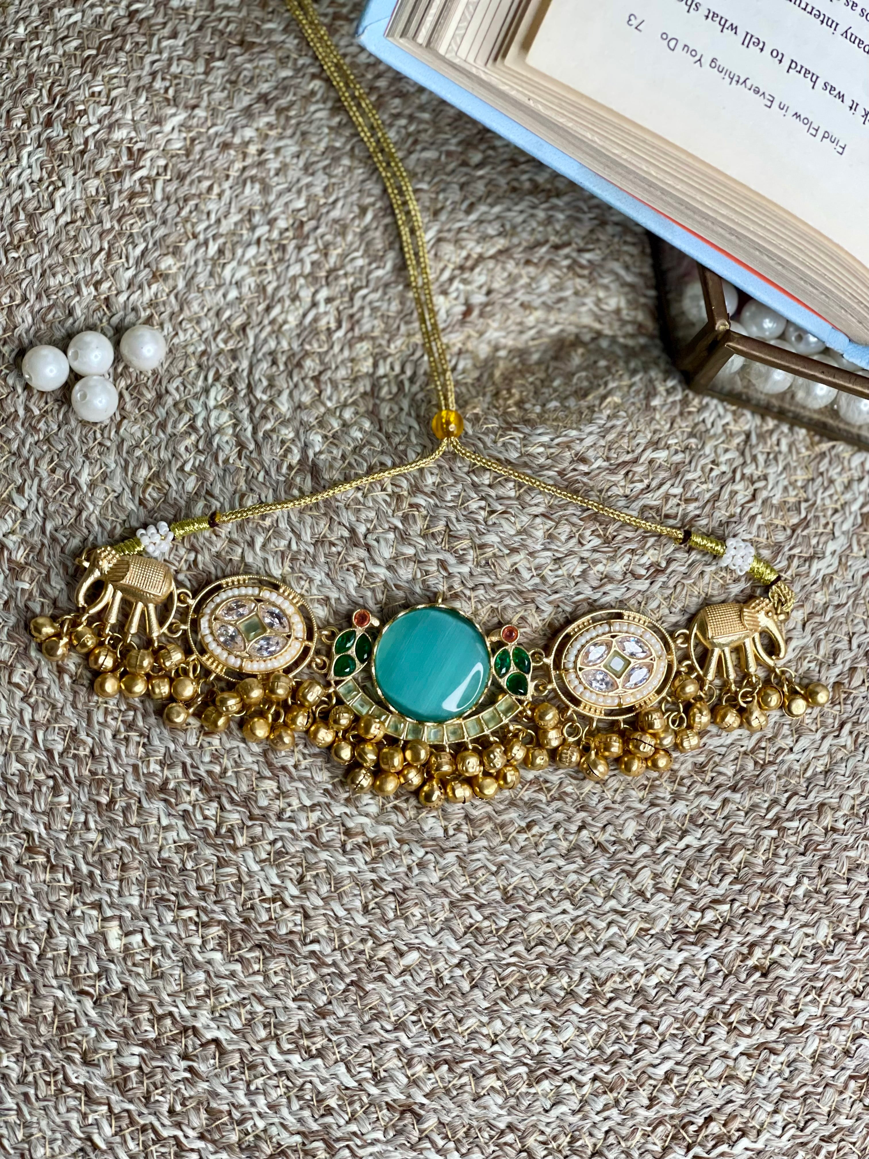 Mint Royale Ghungroo Choker Set