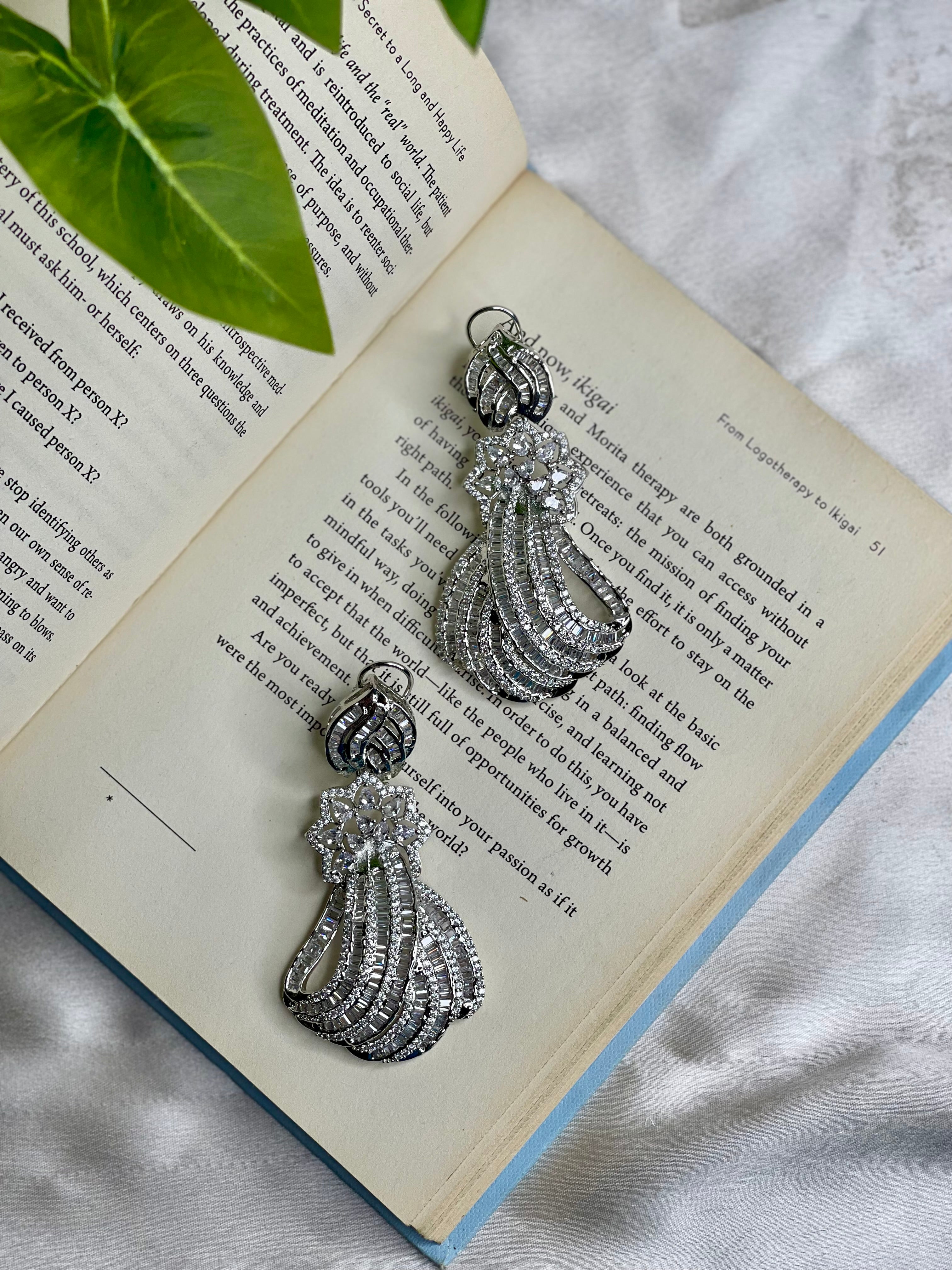 Floral Cascade Statement Earrings