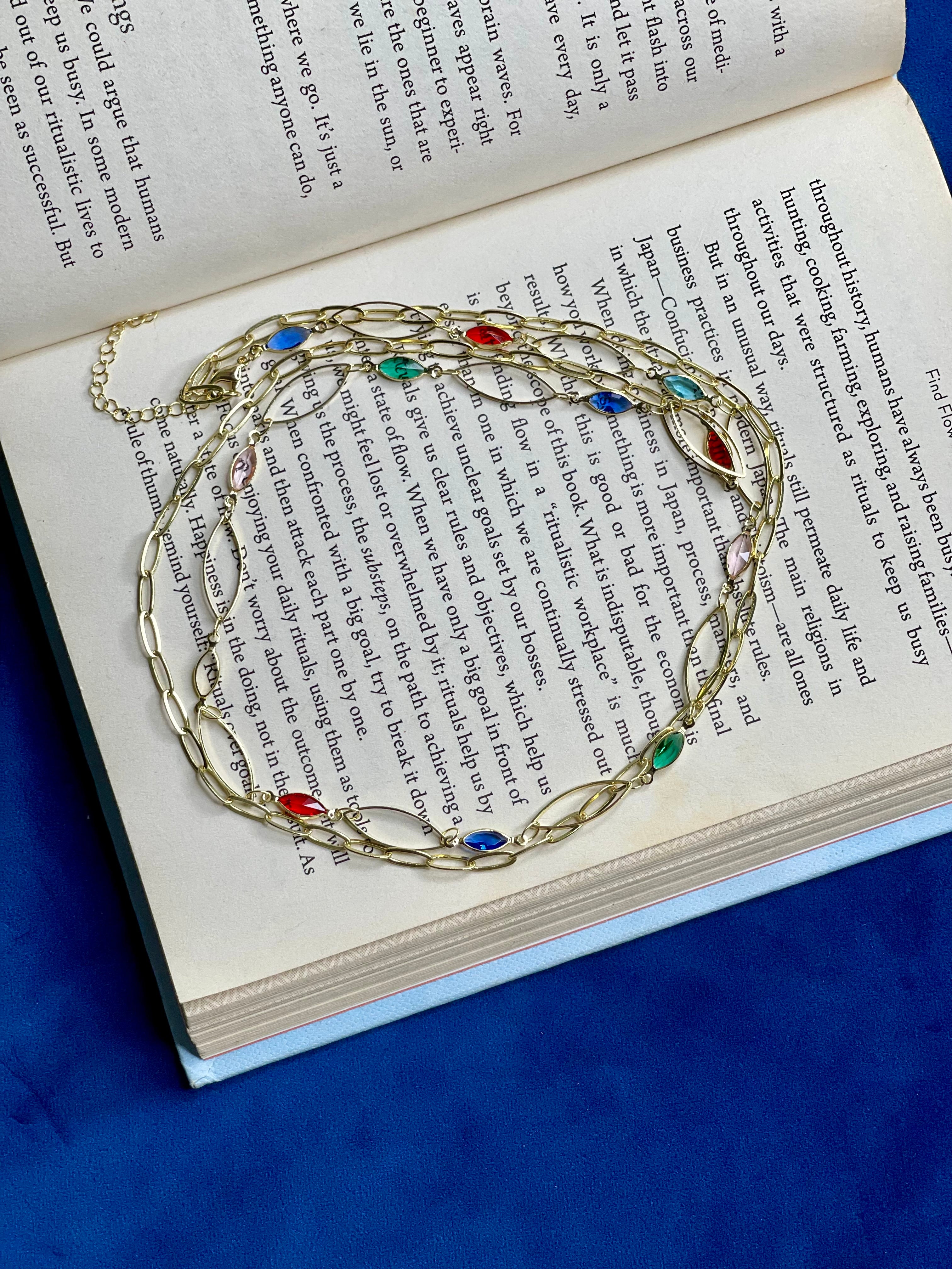 Multicolor Crystal Waist Chain