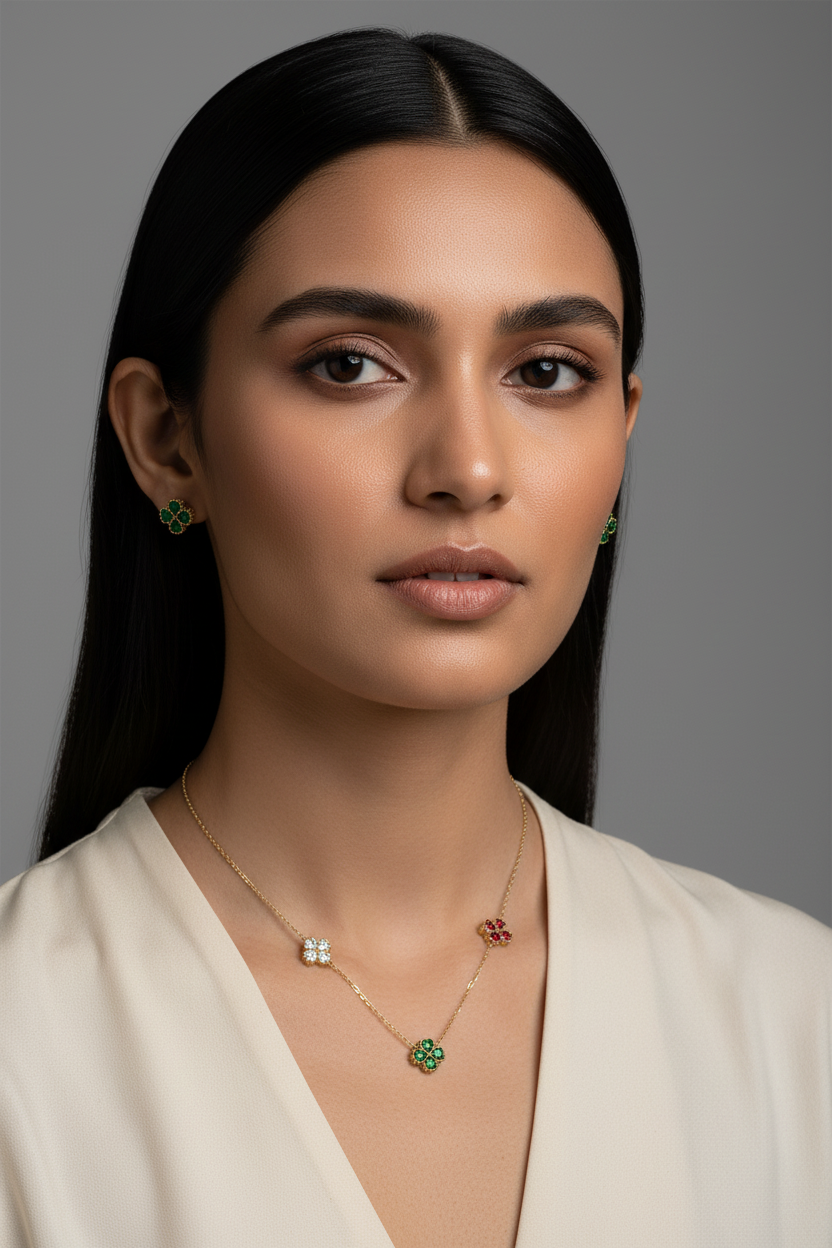 Multi Charm Neckpiece Set