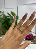 Gold Orbit Band Ring