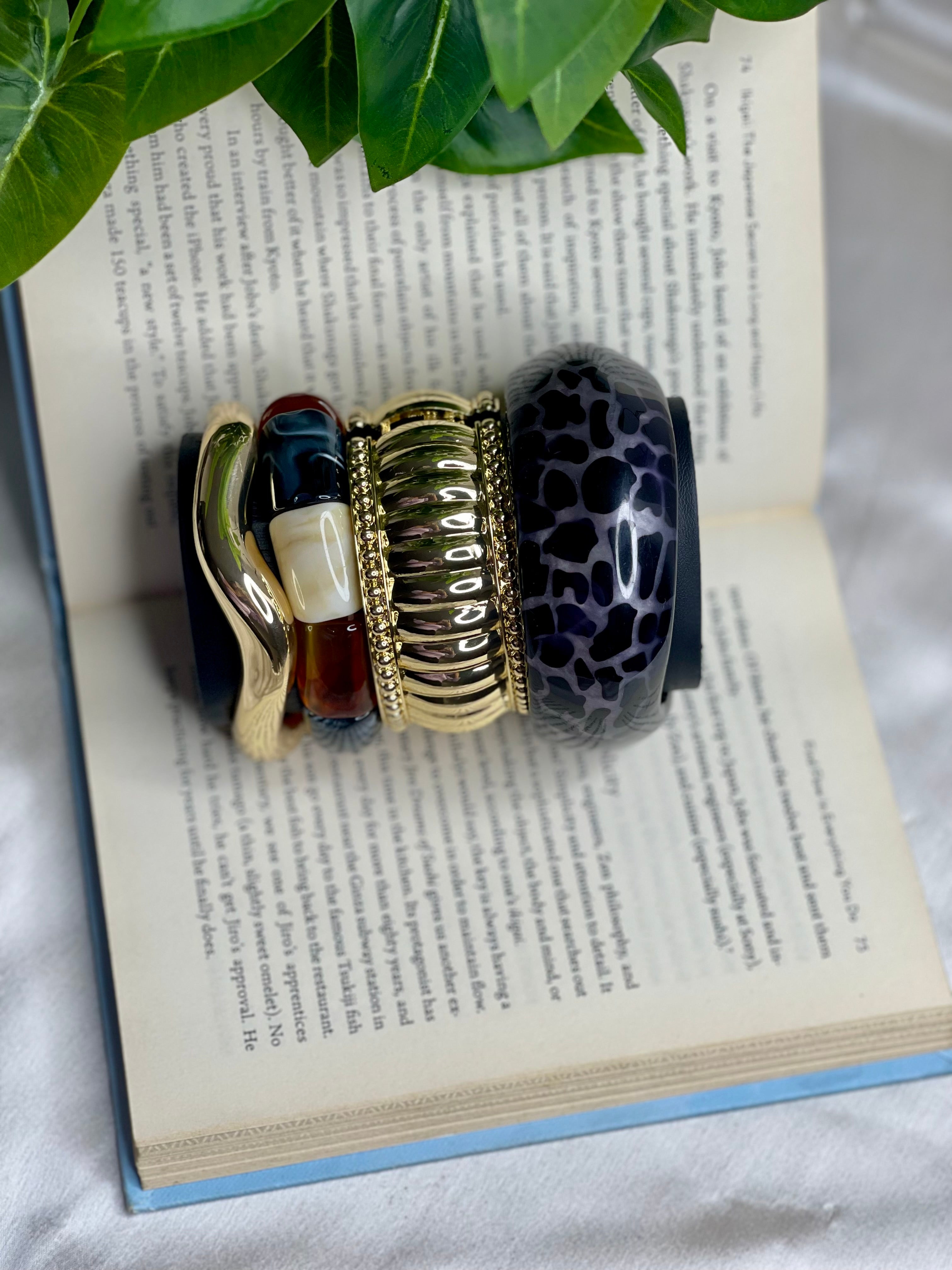 Resin Luxe Bangle Stack
