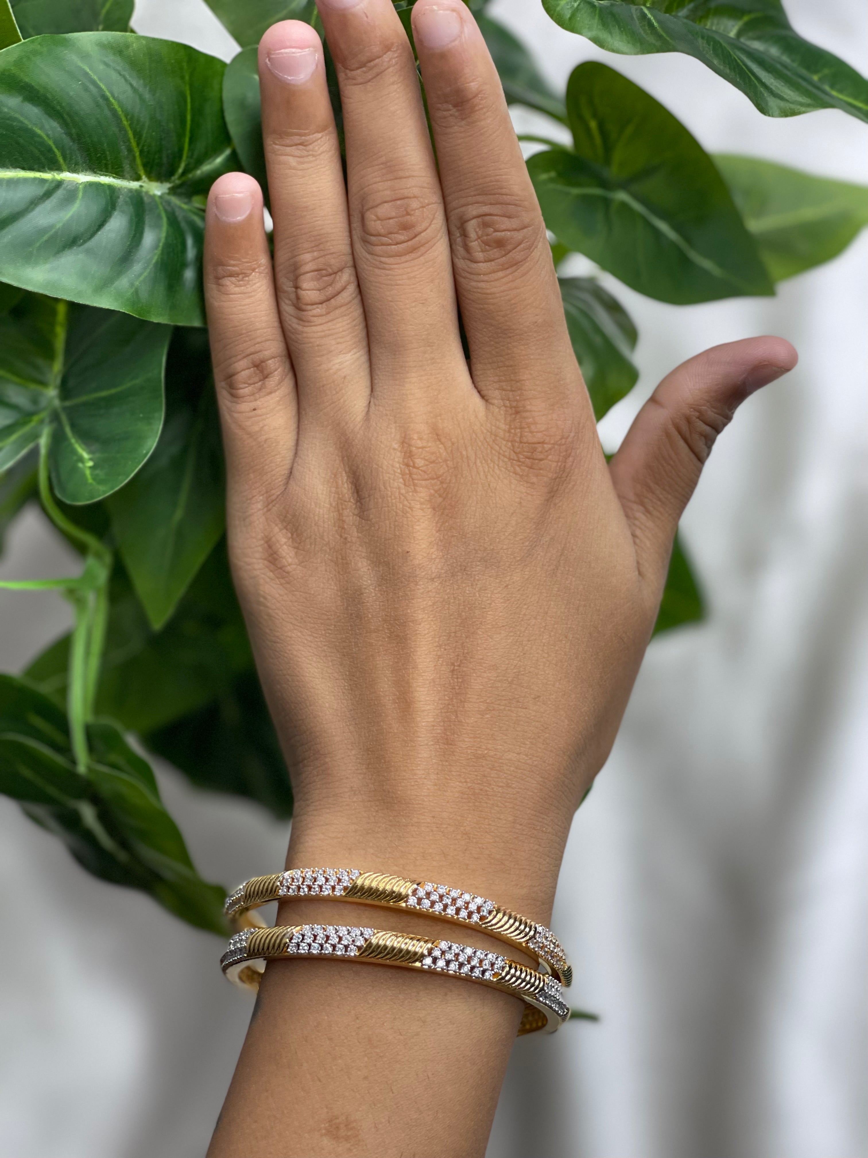 Twisted Sparkle Bangles