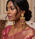 Pink Zoya Kashmiri Earrings