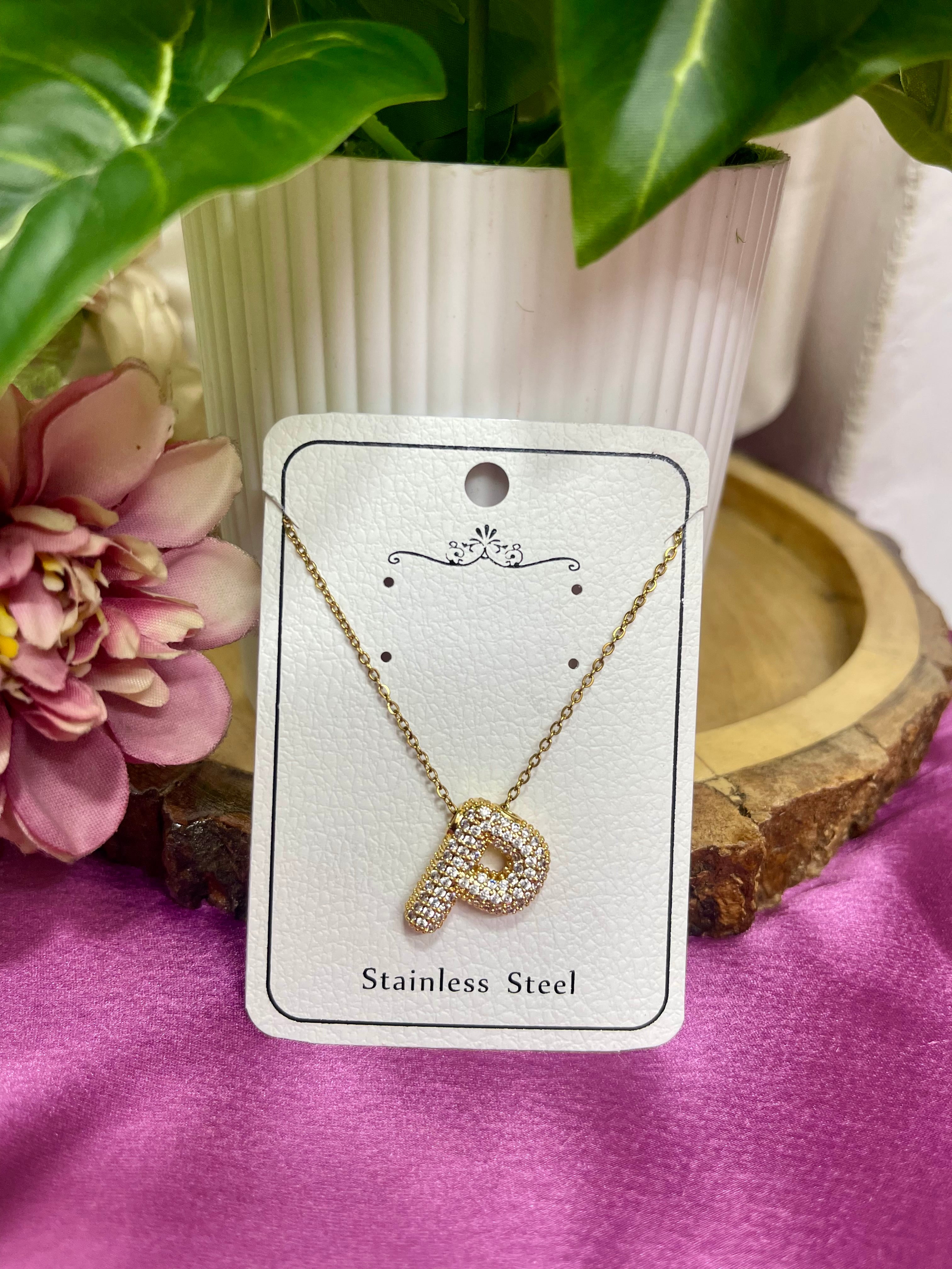 Golden Initial Personalised Necklace