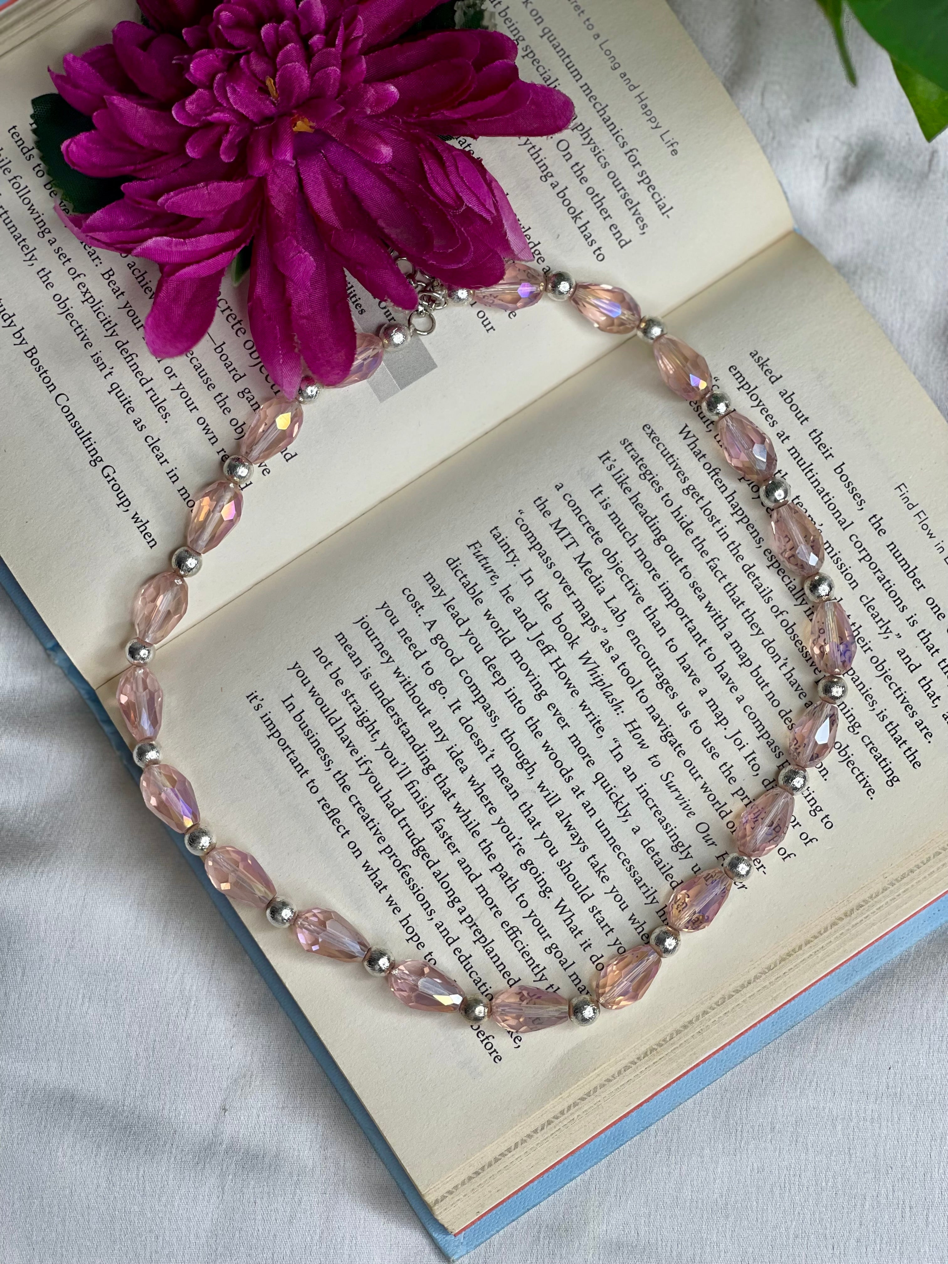 Blush Pink Halo Necklace