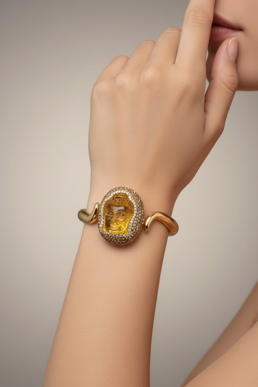 Buddha Crystal Stone Handcuff