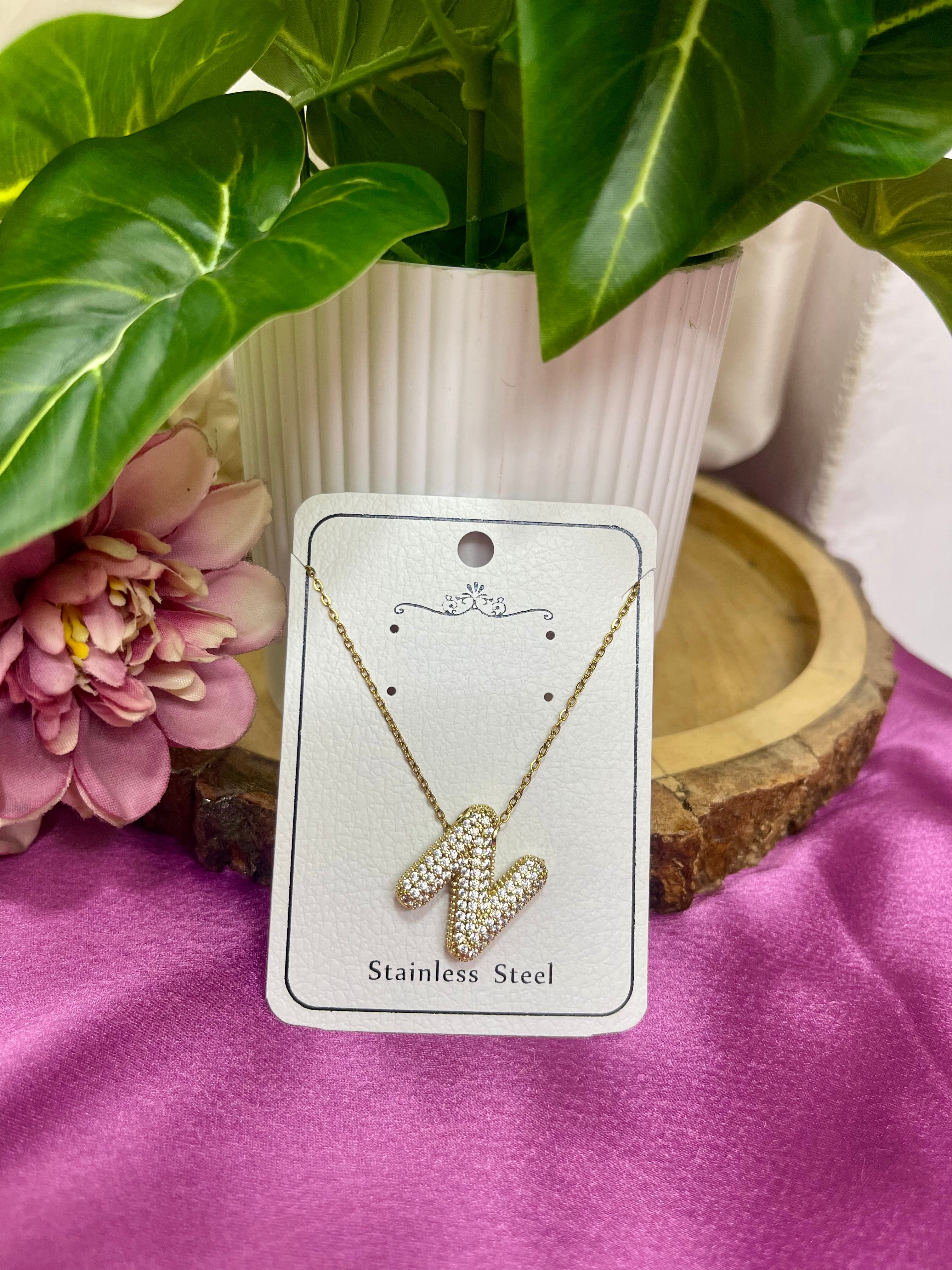 Golden Initial Personalised Necklace