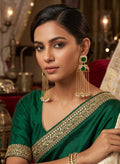 Emerald Ruhani Kashmiri Earrings