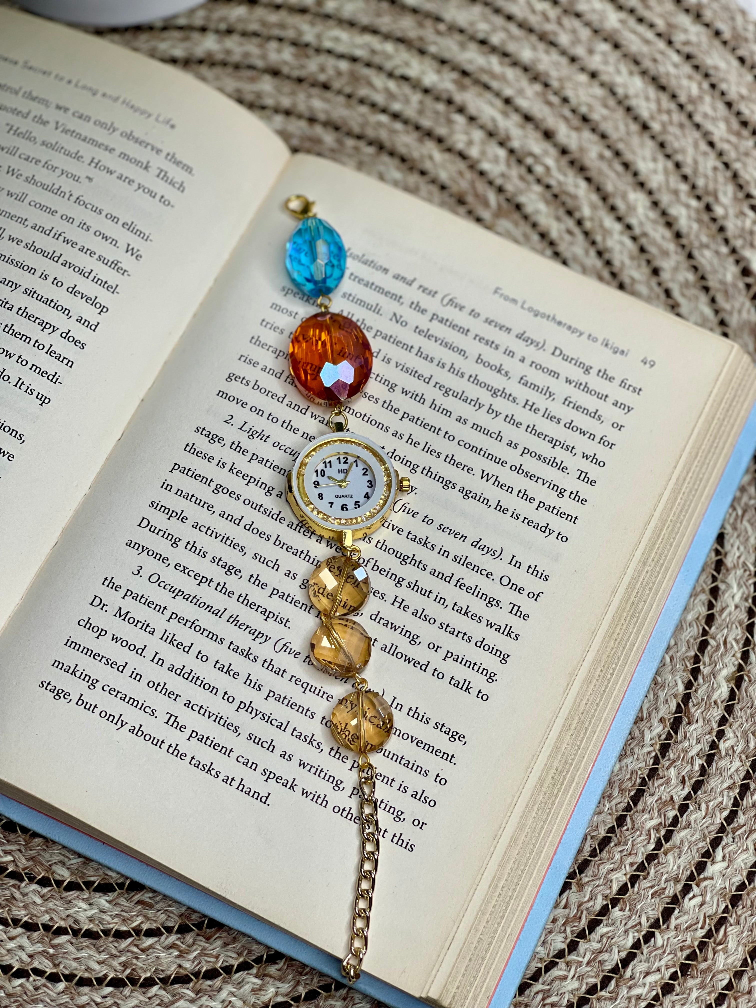 Multi Crystal Beaded Watch