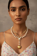 Timeless Heart Pearl Necklace