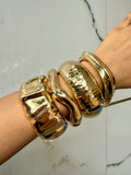 Molten Gold Cuff Set