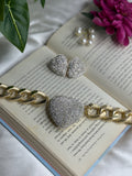 Golden Rhinestone Heart set