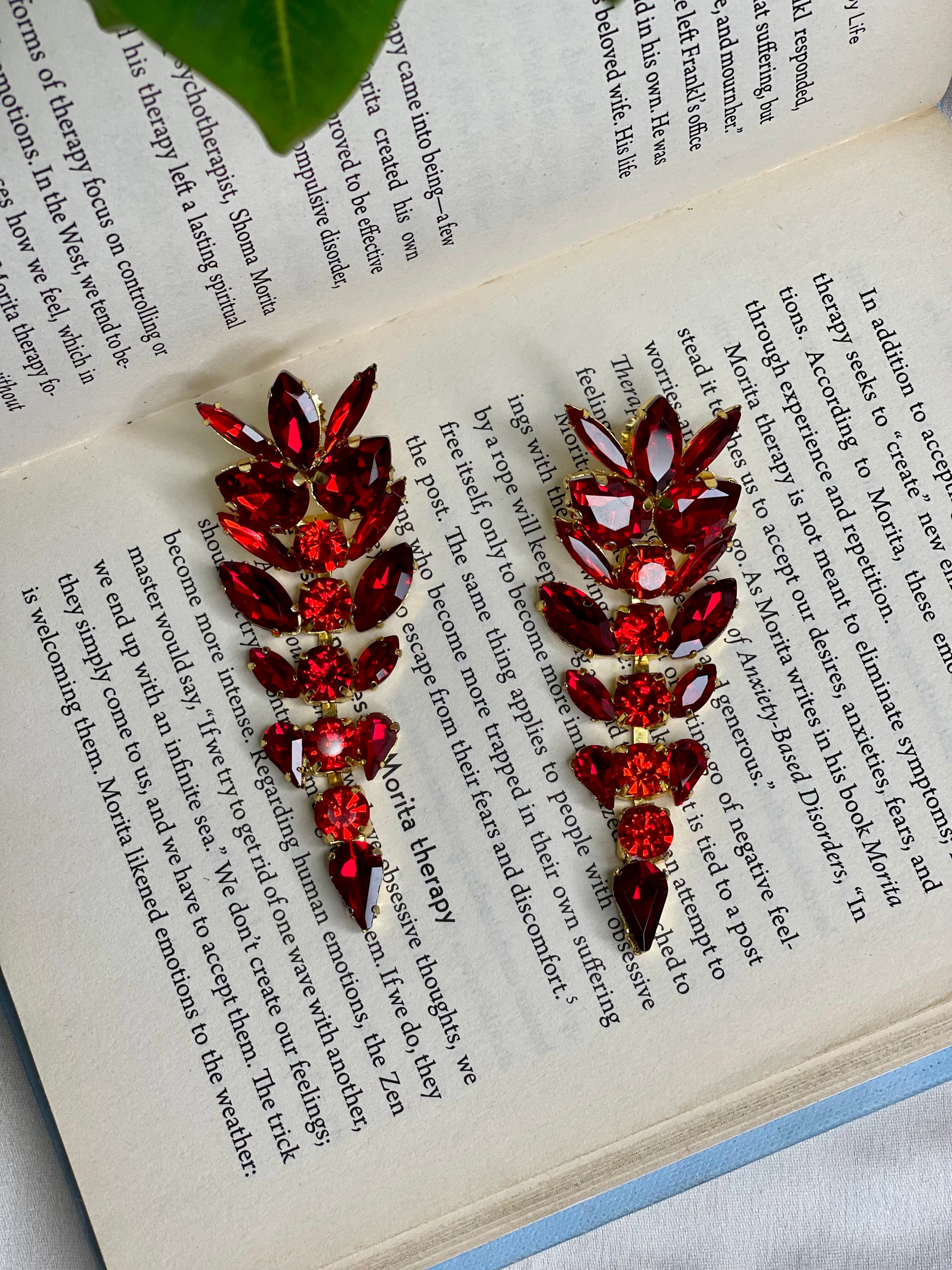Red Luxe Earrings