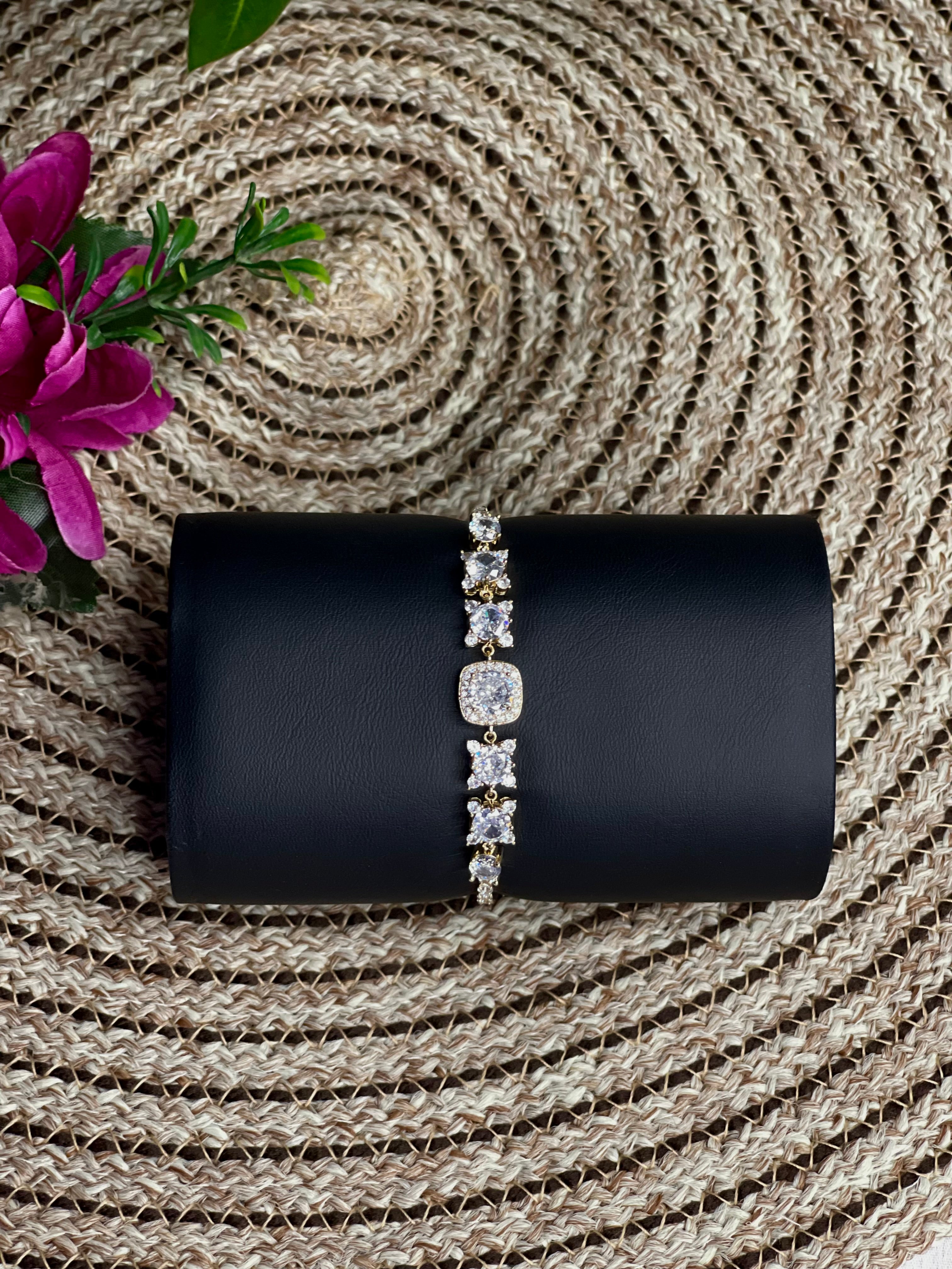 Silver Gem Anti Tarnish Tennis Bracelet