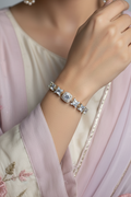Silver Gem Anti Tarnish Tennis Bracelet