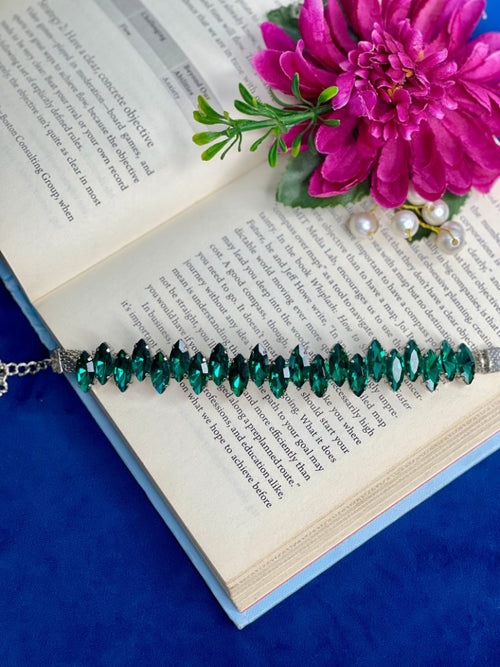 Emerald Green Crystal Bracelet