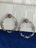 Ruby Chand Hoop Style Earrings