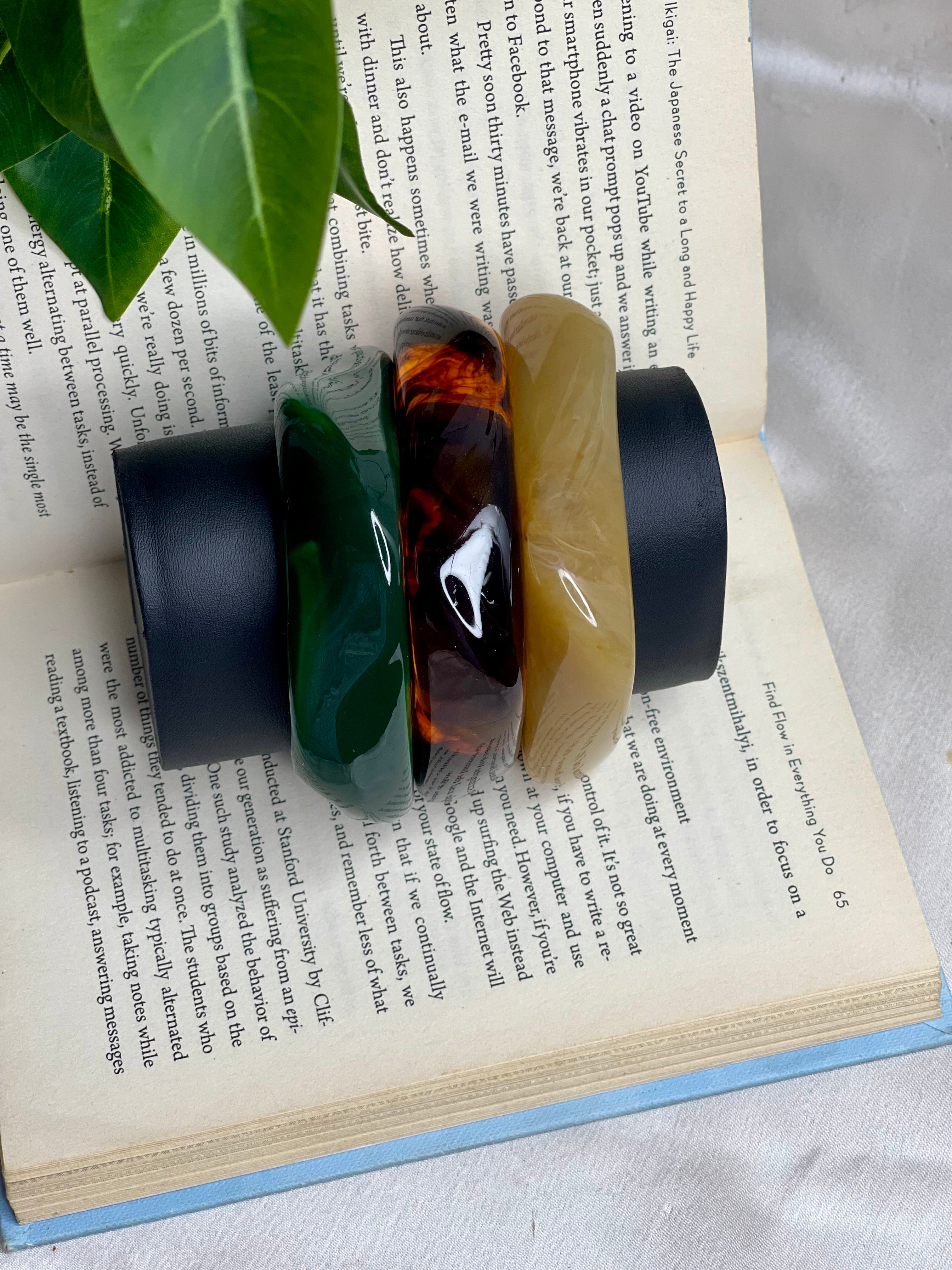 Amber Resin Bangle
