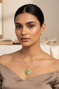 Leaf Pearl Pendant Necklace