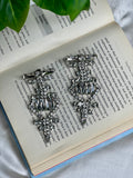 Silver Crystal Luxe Earrings