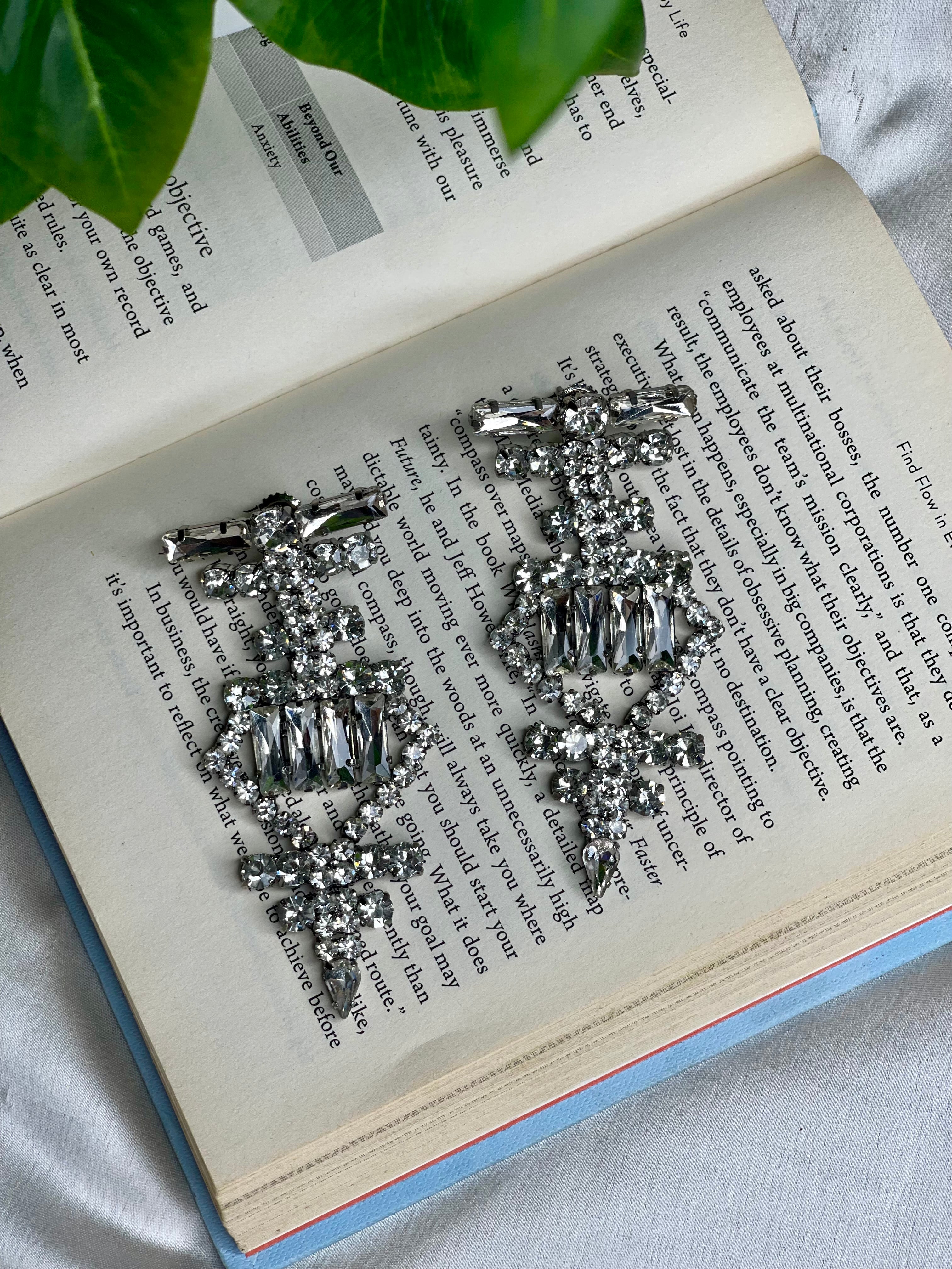 Silver Crystal Luxe Earrings