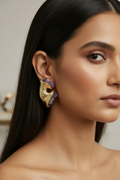 Amethyst Bloom Statement Earrings
