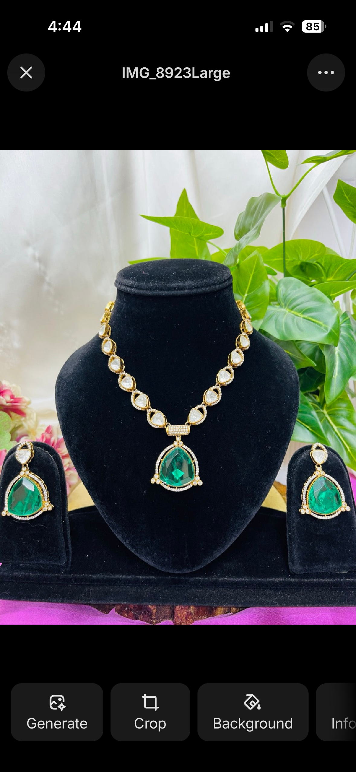 Green Shahi Neckpiece Set