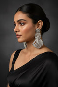 Floral Cascade Statement Earrings