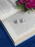 Pearl Heart Stud Earrings