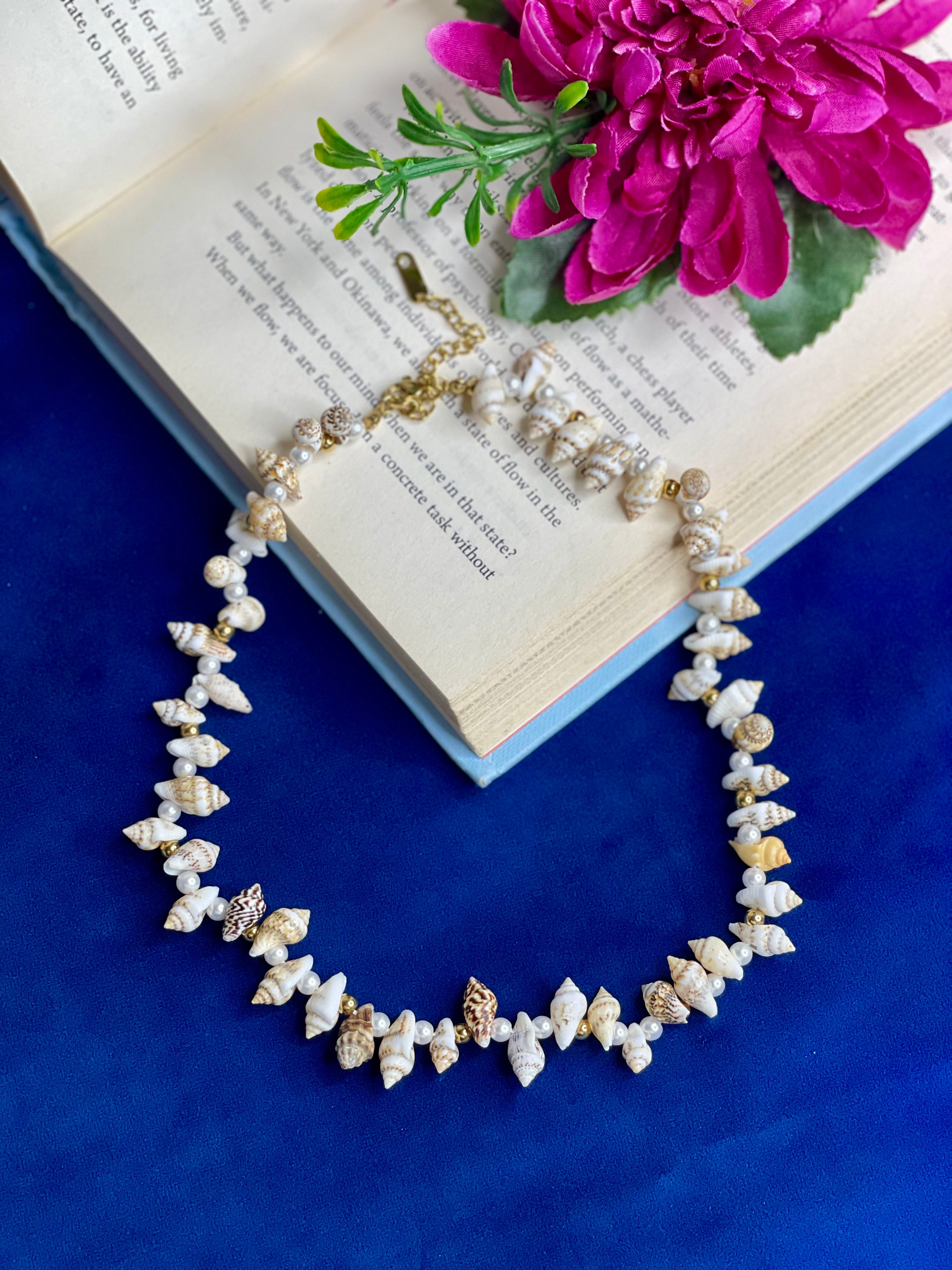Coastal Pearl Shell Necklace