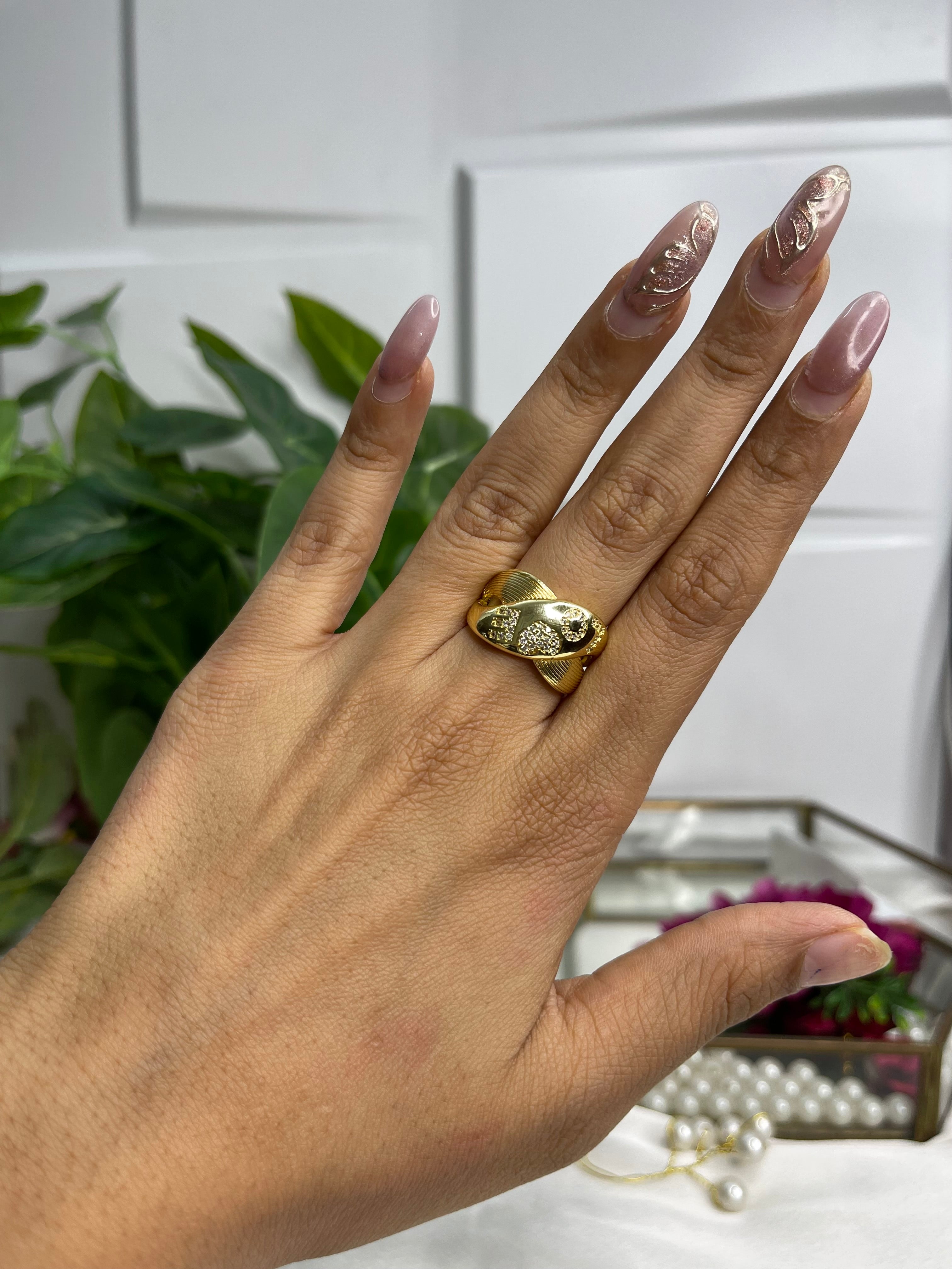 Gold Edge Band Ring