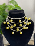 Pearl Crystal Layered Neckpiece